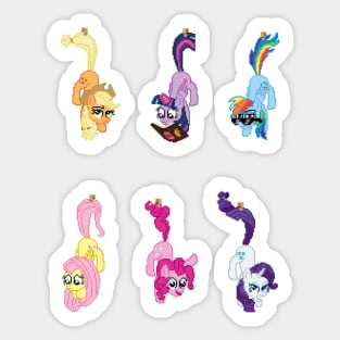 Hanging Pixel Ponies (stickers) Sticker